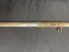 Masonic Knights Templar Past Commander ID'd Ceremonial Sword w/Scabbard