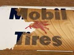 NOS -  Mobil Pegasus Gas Station Tire Display Rack