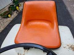 1969 John Deere 110 Patio Orange w/ Mower Deck & Front Blade