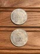 (4) John Deere Coins + Medallion