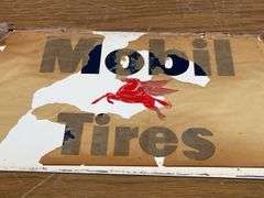 NOS -  Mobil Pegasus Gas Station Tire Display Rack
