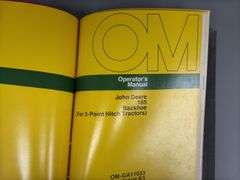 (2) John Deere Technical Information & Operator's Manuals Binders