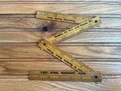 (3) Wooden Folding Rulers