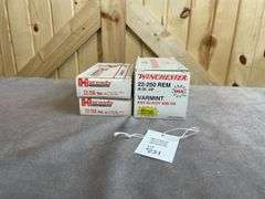 2 Boxes Hornady 60 Gr. SP, 1 Box Winchester 45 Gr. JHP .22-250