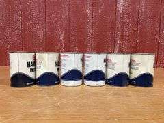 (6) Texaco Motor Oil Cans