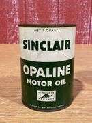 (3) NOS Sinclair Opaline Motor Oil Cans