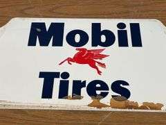 NOS -  Mobil Pegasus Gas Station Tire Display Rack