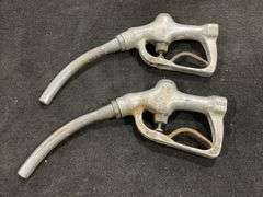 Pair of Vintage Aluminum Fuel Nozzles