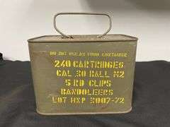 Unopened Spam Can 240 Cartridges US Cal .30 Ball M2 Ammo
