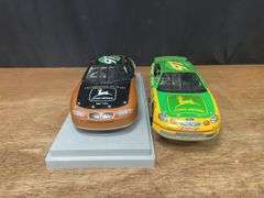 (2) 1/18 John Deere NASCAR