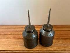 (2) John Deere Oil Cans