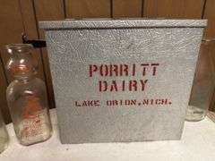 (11) Dairy Bottles and Milk Cooler