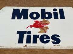 NOS -  Mobil Pegasus Gas Station Tire Display Rack