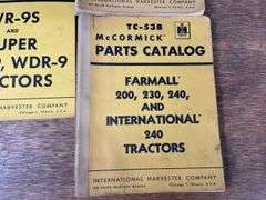 (3) IH Tractor Parts Catalogs
