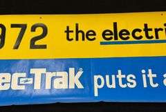 1972 General Electric Elec-Trak “The Electric Year” Banner