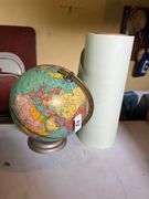 Globe and Paper Roll