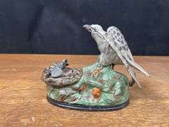 Feeding Time Bird Cast Iron Bank