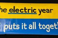 1972 General Electric Elec-Trak “The Electric Year” Banner