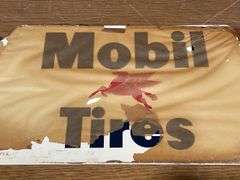 NOS -  Mobil Pegasus Gas Station Tire Display Rack