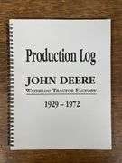 John Deere Waterloo Factory Production Log Book