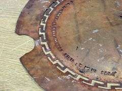brass stencil template used by Socony-Vacuum Oil Company Inc