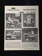 1968 Minneapolis-Moline Town and Country 7HP Tractor Sales Brochure