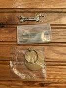 (3) John Deere Wrench, Keychain, Toothpick Holder