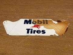 NOS -  Mobil Pegasus Gas Station Tire Display Rack