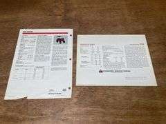 (2) IH Tractor Sales Literature
