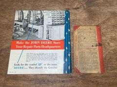 (2) John Deere Literature + Pocket Ledger