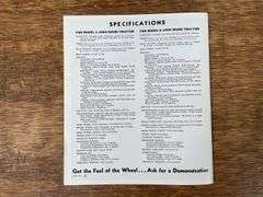 (3) John Deere Sale Literature Reprints