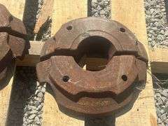 (4) John Deere Half Moon Wheel Weights