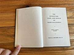(4) John Deere Operation, Care, + Repair of Farm Machinery Books