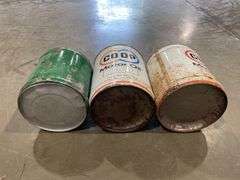 (3) CO-OP + Conoco Oil Cans