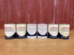 (6) Texaco Motor Oil Cans