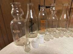 (10) Dairy Bottles (17) Creamers