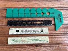 (4) John Deere Rulers + Bolt Gauge