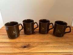 (4) 1990 John Deere Safety First Mugs