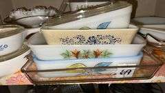 Vintage Corning Ware and Relish Dishes