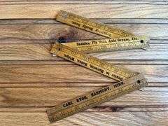 (3) Wooden Folding Rulers