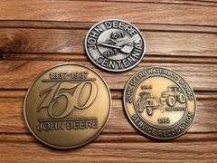 (3) John Deere Medallions