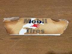 NOS -  Mobil Pegasus Gas Station Tire Display Rack