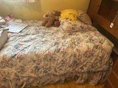 Twin Bed with Bedding