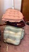 Floor Lamp and Assorted Chair Cushions