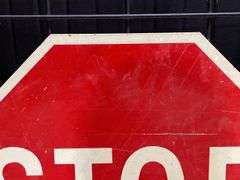 (2) Stop + 35 MPH Signs