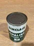 (3) NOS Sinclair Opaline Motor Oil Cans