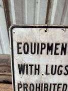 Equipment With Lugs Prohibited