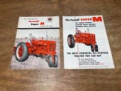 (2) IH Farmall Super M Tractor Sales Literature