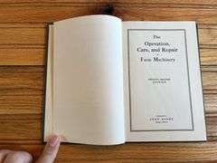 (4) John Deere Operation, Care, + Repair of Farm Machinery Books