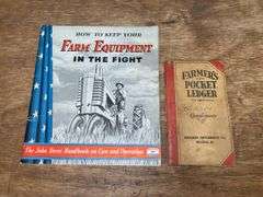 (2) John Deere Literature + Pocket Ledger